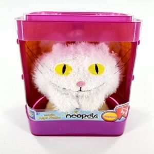 Neopets Angelpuss Interactive Talking Petpet Plushies White Thinkway New Sealed